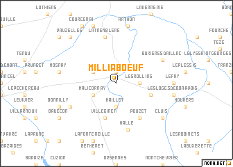 map of Milliaboeuf