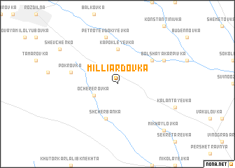 map of Milliardovka