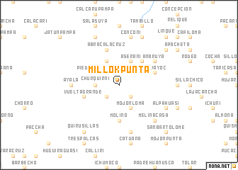 map of Millok Punta