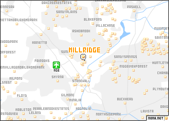 map of Millridge