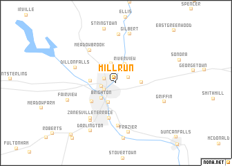 map of Mill Run