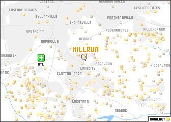 map of Millrun