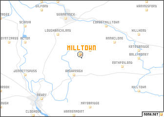 map of Milltown