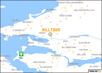map of Milltown
