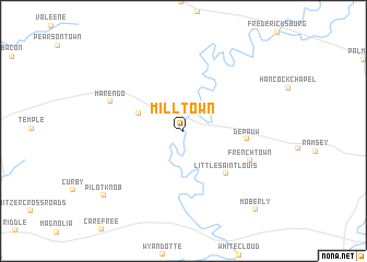 map of Milltown