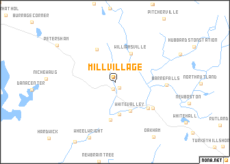 map of Mill Village