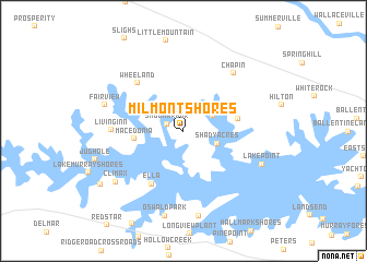 map of Milmont Shores