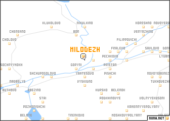 map of Milodezh\