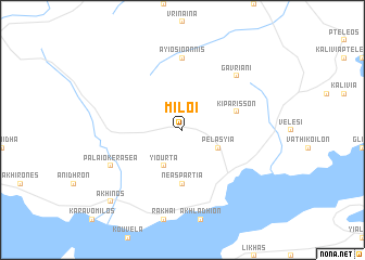 map of Míloi