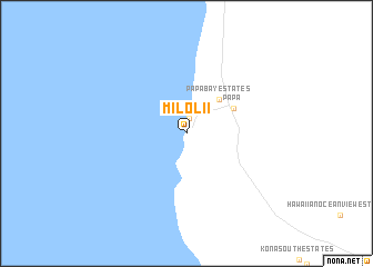 map of Milolii