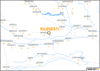 map of Miloşeşti