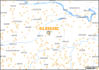 map of Miloševac