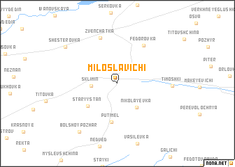 map of Miloslavichi