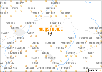 map of Milostovice