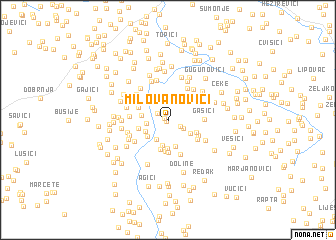 map of Milovanovići