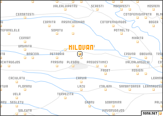 map of Milovan