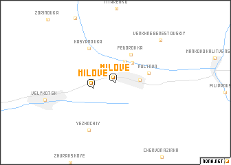 map of Milove