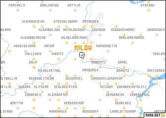 map of Milow