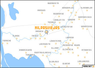 map of Milpas Viejas