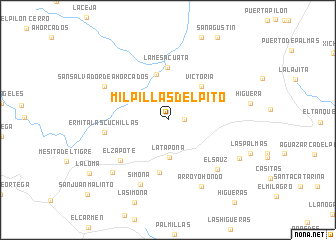 map of Milpillas del Pito
