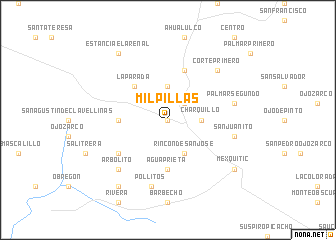 map of Milpillas