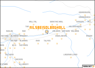 map of Mils bei Solbad Hall
