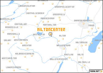 map of Milton Center