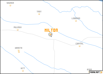 map of Milton