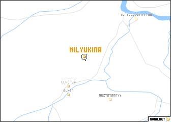 map of Milyukina