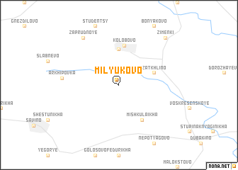 map of Milyukovo