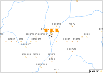map of Mimbong