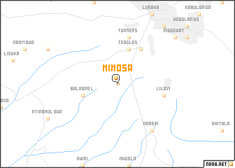 map of Mimosa