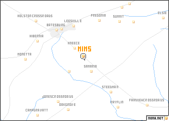 map of Mims