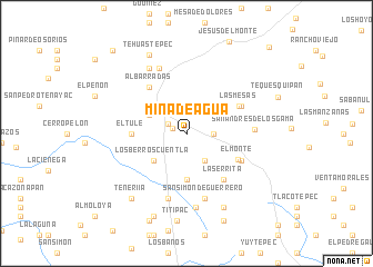 map of Mina de Agua