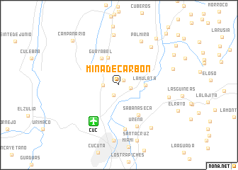 map of Mina de Carbón