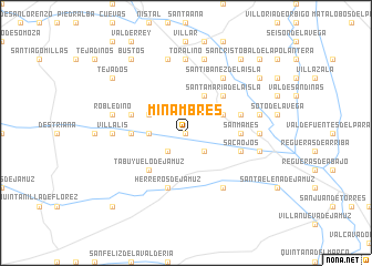 map of Miñambres