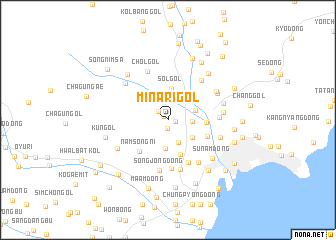 map of Minari-gol