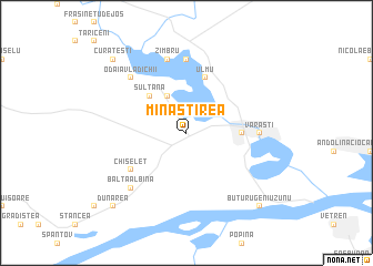 map of Mînăstirea