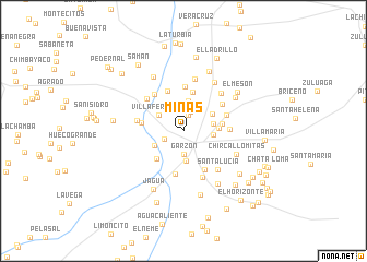 map of Minas