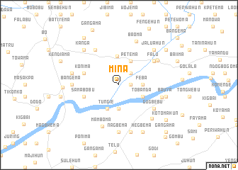 map of Mina