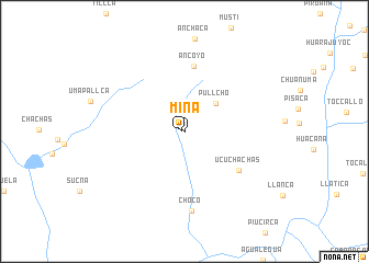 map of Miña
