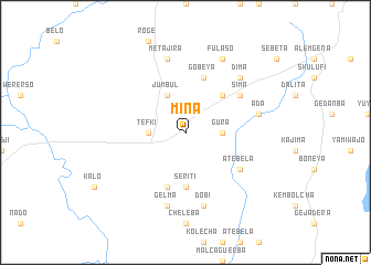 map of Mīna