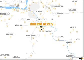 map of Mineral Acres