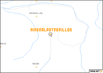 map of Mineral Potrerillos