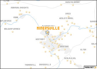 map of Minersville
