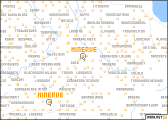 map of Minerve