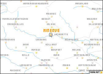 map of Minerve