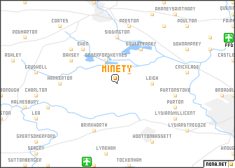 map of Minety