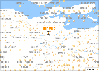 map of Mineur
