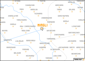 map of Mingli